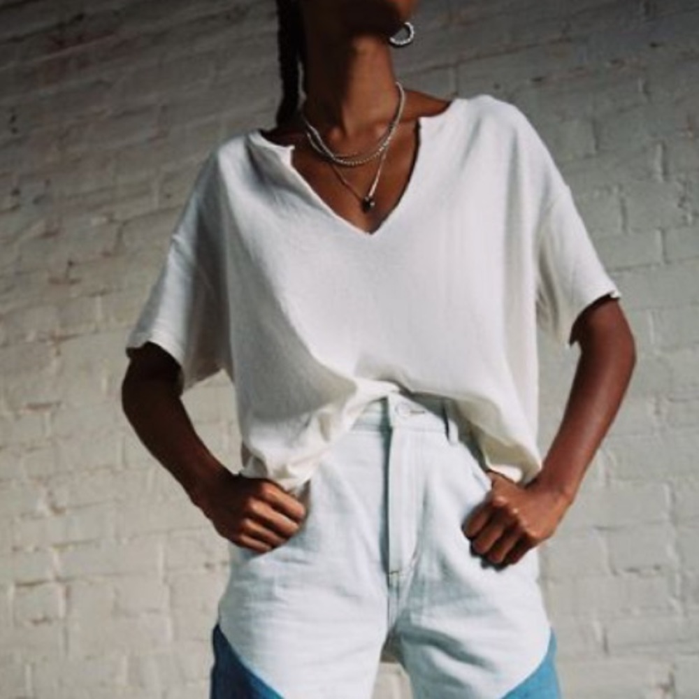 BDG Jamie Split Neck Tee